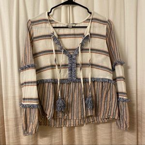 boho striped top